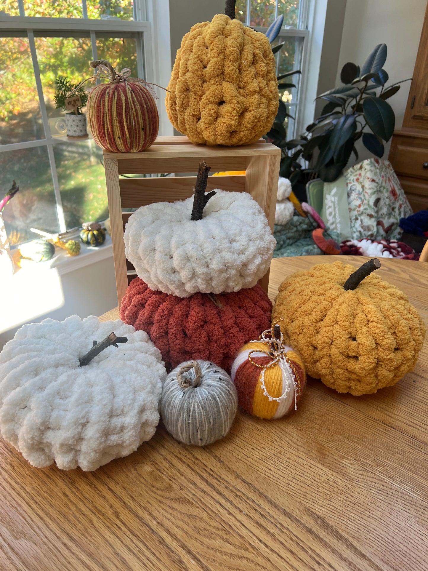 SALE - Chunky Yarn Pumpkins