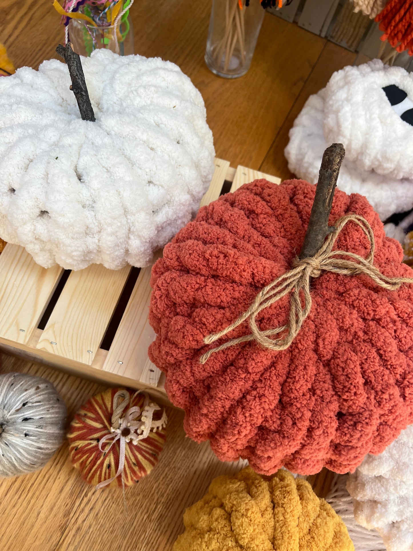 SALE - Chunky Yarn Pumpkins